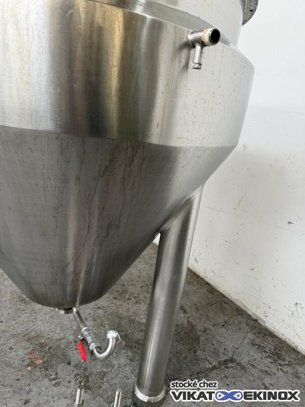 Cuve inox agitée 400L double enveloppe et calorifuge type fondoir FRYMA