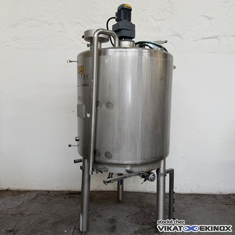 Cuve inox agitée 1370 litres total GOAVEC