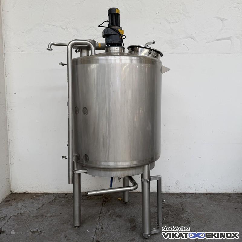 Cuve inox agitée 1370 litres total GOAVEC