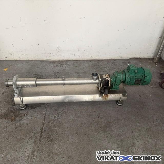 Pompe inox à vis excentrée PCM Moineau type MR13H6 - débit 2,5m3/h