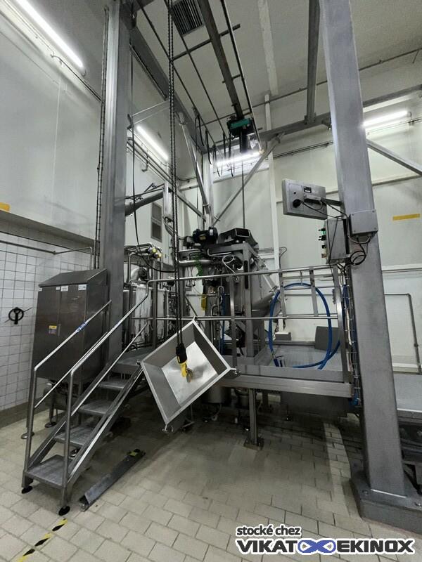 Stainless steel frame for electric hoist