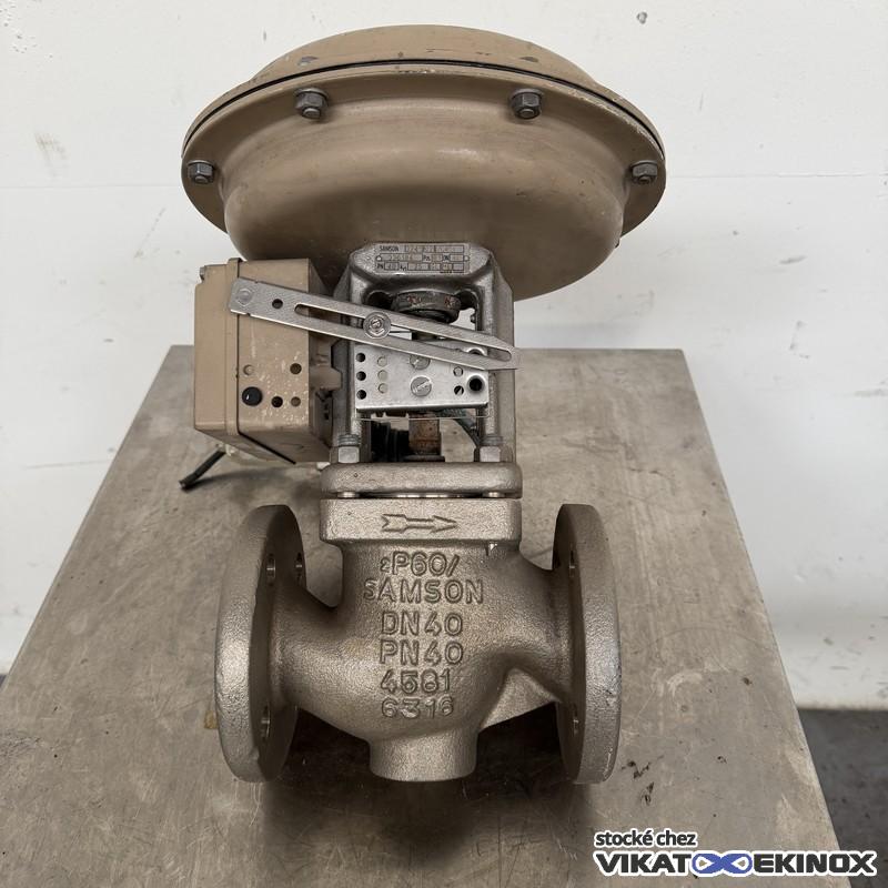 Vanne de régulation inox DN40 SAMSON type 3241 02