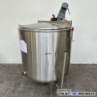 500L agitated tank with double jacket and insulation
